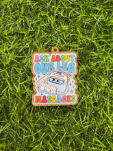 Load image into Gallery viewer, Ask About Our Leg Massages Acrylic Blank & Decal Set
