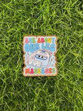 Load image into Gallery viewer, Ask About Our Leg Massages Acrylic Blank & Decal Set