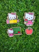 Load image into Gallery viewer, Teacher Cat Character Acrylic Blank & Decal Set