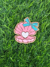 Load image into Gallery viewer, Pink Summer Shells Acrylic Blank & Decal Set