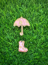 Load image into Gallery viewer, Floral Umbrella Acrylic Blank & Decal Set