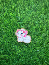 Load image into Gallery viewer, White Cartoon Cat Acrylic Blank & Decal Set