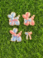 Load image into Gallery viewer, Red White Blue 4th of July Balloon Animal Acrylic Blank & Decal Set Collection
