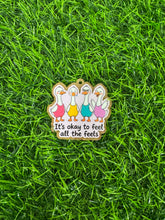 Load image into Gallery viewer, It’s Okay To Feel All The Feels Ducks Acrylic Blank & Decal Set