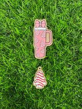 Load image into Gallery viewer, Christmas Cake Cup Acrylic Blank & Decal Set