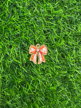 Load image into Gallery viewer, Orange & Blue Floral Thankful Pumpkin & Orange Floral Bow Acrylic Blank & Decal Set Collection