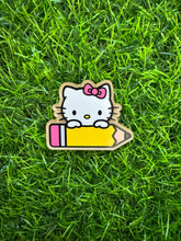 Load image into Gallery viewer, Teacher Cat Character Acrylic Blank & Decal Set