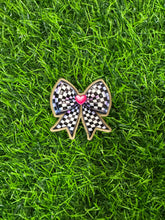 Load image into Gallery viewer, Chekered Bow Acrylic Blank & Decal Set Collection