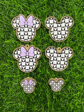 Load image into Gallery viewer, Checkered Mouse Head Collection Acrylic Blank & Decal Set Collection