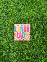 Load image into Gallery viewer, Lunch Lady Checkered Acrylic Blank & Decal Set