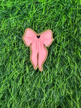 Load image into Gallery viewer, Black Heart Pink Bow Collection Acrylic Blank & Decal Set