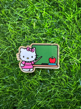 Load image into Gallery viewer, Teacher Cat Character Acrylic Blank & Decal Set