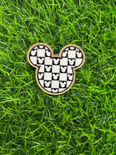 Load image into Gallery viewer, Checkered Mouse Head Collection Acrylic Blank & Decal Set Collection