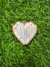 Load image into Gallery viewer, Mahjong Tile Heart Acrylic Blank & Decal Set