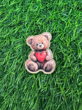 Load image into Gallery viewer, Valentine’s Teddy Bear Acrylic Blank & Decal Set