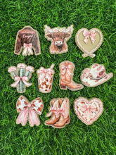 Load image into Gallery viewer, Cowgirl Cowprint Acrylic Blank & Decal Set Collection