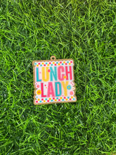 Load image into Gallery viewer, Lunch Lady Checkered Acrylic Blank & Decal Set
