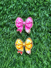 Load image into Gallery viewer, Teacher Pencil Bow Acrylic Blank & Decal Set