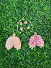 Load image into Gallery viewer, Lungs With Mucus Shaker Acrylic Blank & Decal Set