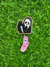 Load image into Gallery viewer, Call Me Scary Ghost Acrylic Blank & Decal Set