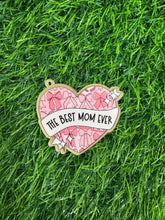 Load image into Gallery viewer, The Best Mom Ever Heart Collectin Acrylic Blank & Decal Set
