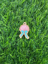 Load image into Gallery viewer, Pink Summer Shells Acrylic Blank & Decal Set