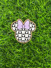 Load image into Gallery viewer, Checkered Mouse Head Collection Acrylic Blank & Decal Set Collection