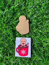 Load image into Gallery viewer, Hot Coco Gingerbread Man Acrylic Blank & Decal Set