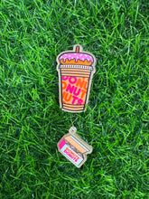 Load image into Gallery viewer, Iced Donut Coffee Acrylic Blank & Decal Set