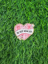 Load image into Gallery viewer, The Best Mom Ever Heart Collectin Acrylic Blank & Decal Set