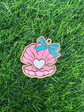 Load image into Gallery viewer, Pink Summer Shells Acrylic Blank & Decal Set