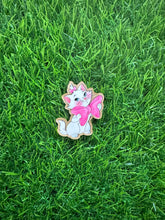 Load image into Gallery viewer, White Cartoon Cat Acrylic Blank & Decal Set