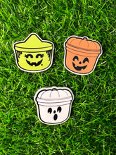 Load image into Gallery viewer, Halloween Bucket Acrylic Blank & Decal Set