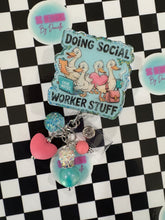 Load image into Gallery viewer, Doing Social Worker Stuff Retractable Badge Reel
