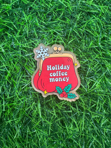 Holiday Coffee Money Acrylic Blank & Decal Set