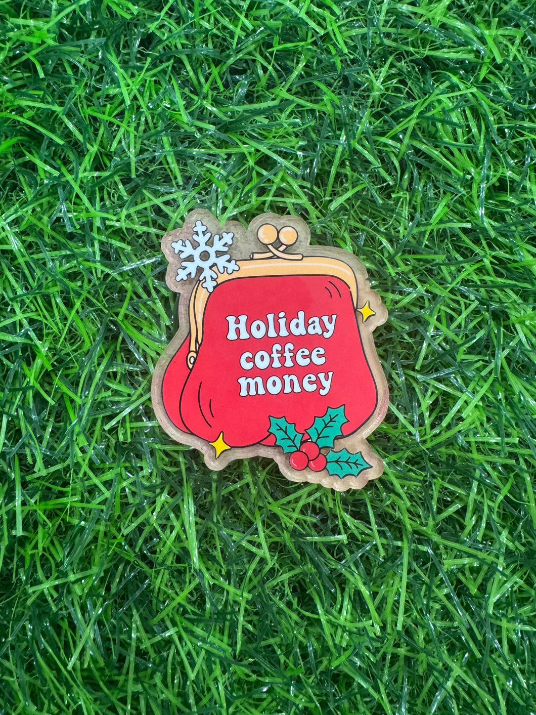 Holiday Coffee Money Acrylic Blank & Decal Set