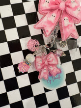 Load image into Gallery viewer, Pink Ghost Bow Retractable Badge Reel
