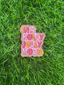 Holly Jolly Mood Acrylic Blank & Decal Set