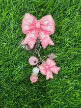 Load image into Gallery viewer, Pink Ghost Bow Retractable Badge Reel
