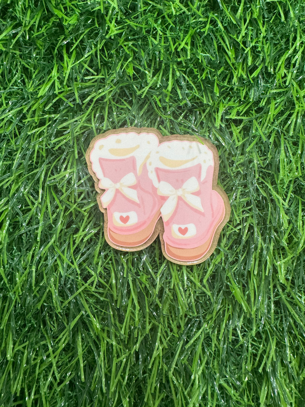 Pink Winter Boots Acrylic Blank & Decal Set Collection