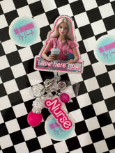 Load image into Gallery viewer, I Live Here Now Nurse Retractable Badge Reel Collection
