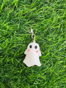 Silicone Ghost Charm Add On For Badge Reels