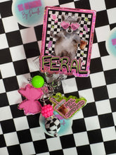 Load image into Gallery viewer, Feral Raccoon Retractable Badge Reel
