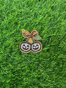 Pumpkin Lace Cherries With Bow 
Acrylic Blank & Decal Set