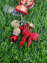 Load image into Gallery viewer, Christmas Fawn Retractable Badge Reel
