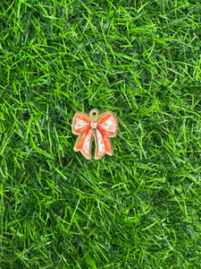 Orange & Blue Floral Thankful Pumpkin & Orange Floral Bow Acrylic Blank & Decal Set Collection
