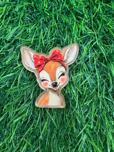 Christmas Fawn Acrylic Blank & Decal Set