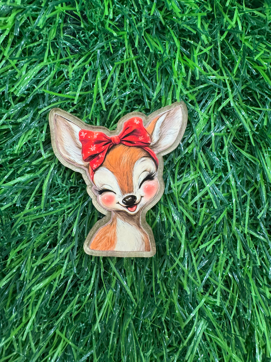 Christmas Fawn Acrylic Blank & Decal Set