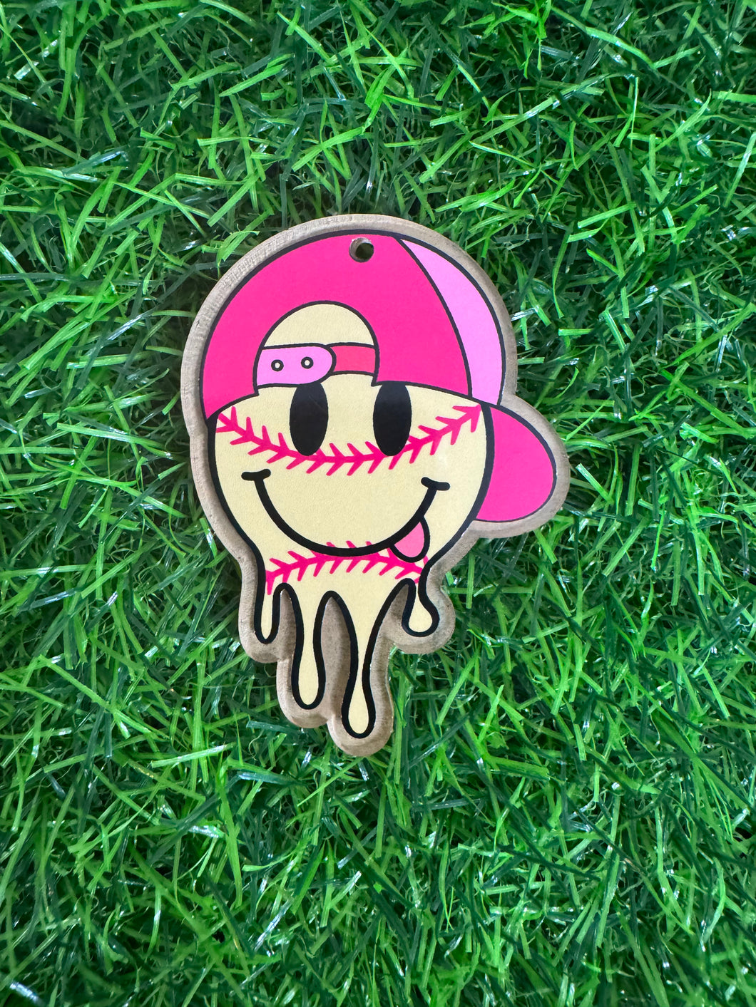 Softball Girlie Keychain Bag Tag Acrylic Blank & Decal Set