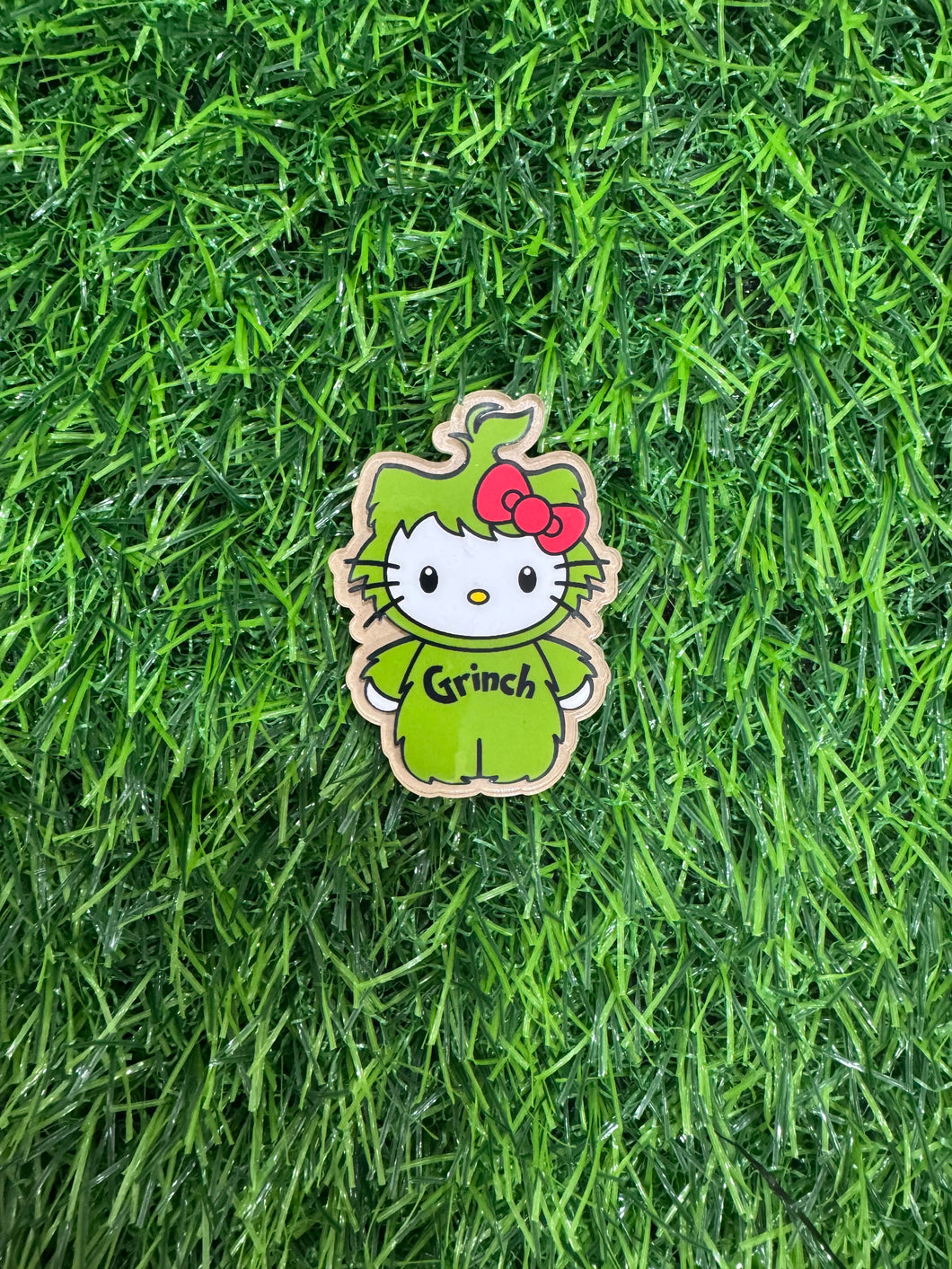 Mean Green Cat Character Acrylic Blank & Decal Set